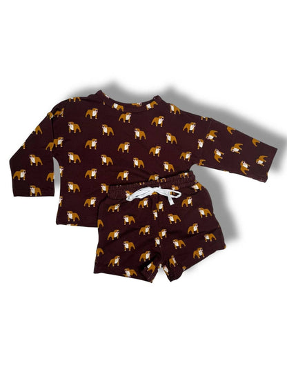 Kid's Bamboo Bulldog Sweat Set