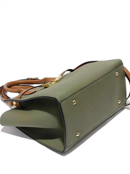 MC Handbags - Women's Angelica Vegan Leather Satchel Bag - Rack Hunt