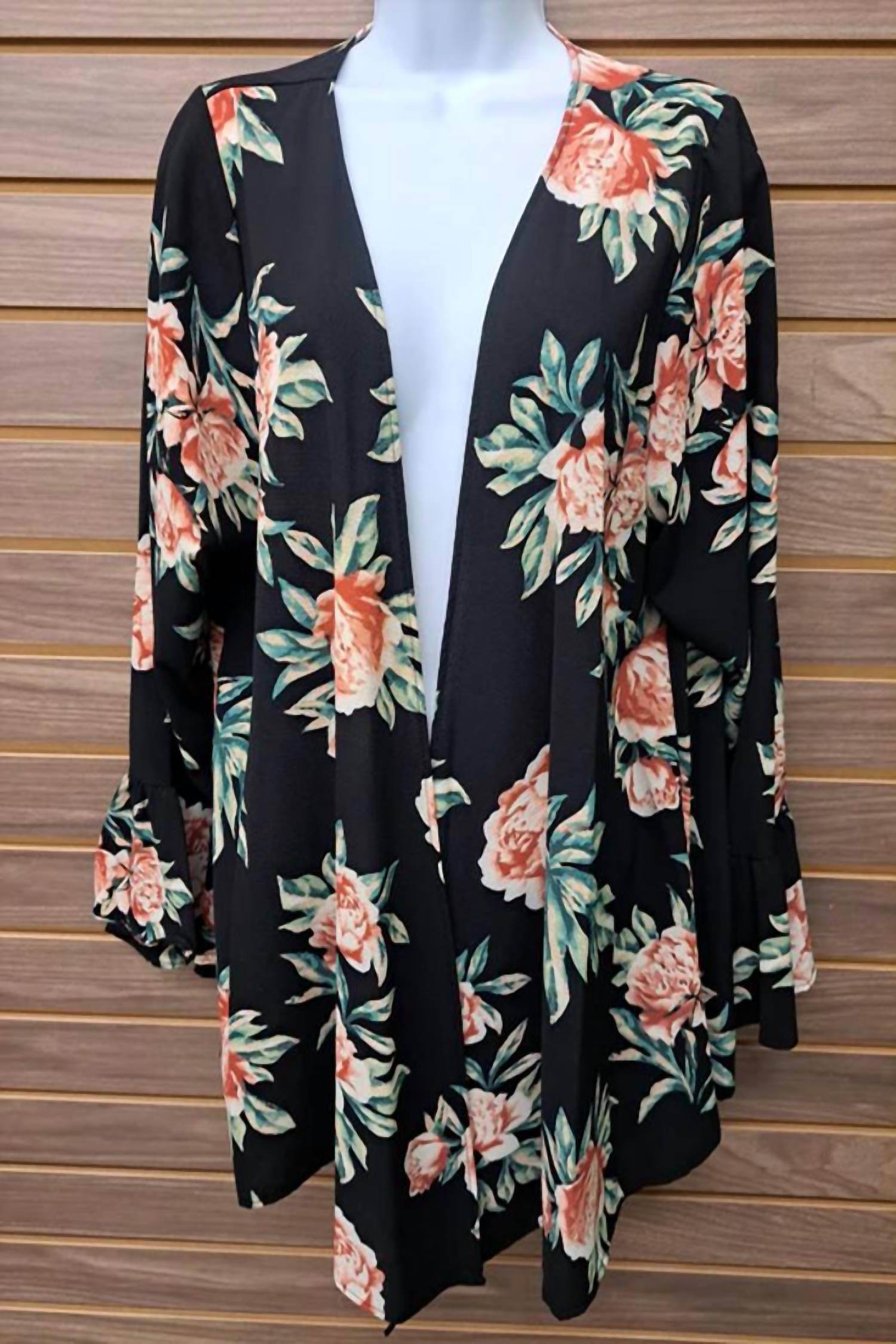 Voll Style - Women's Open Floral Cardigan - Rack Hunt -