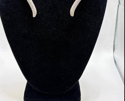 Women's Stone Pave Hinged Collar Necklace
