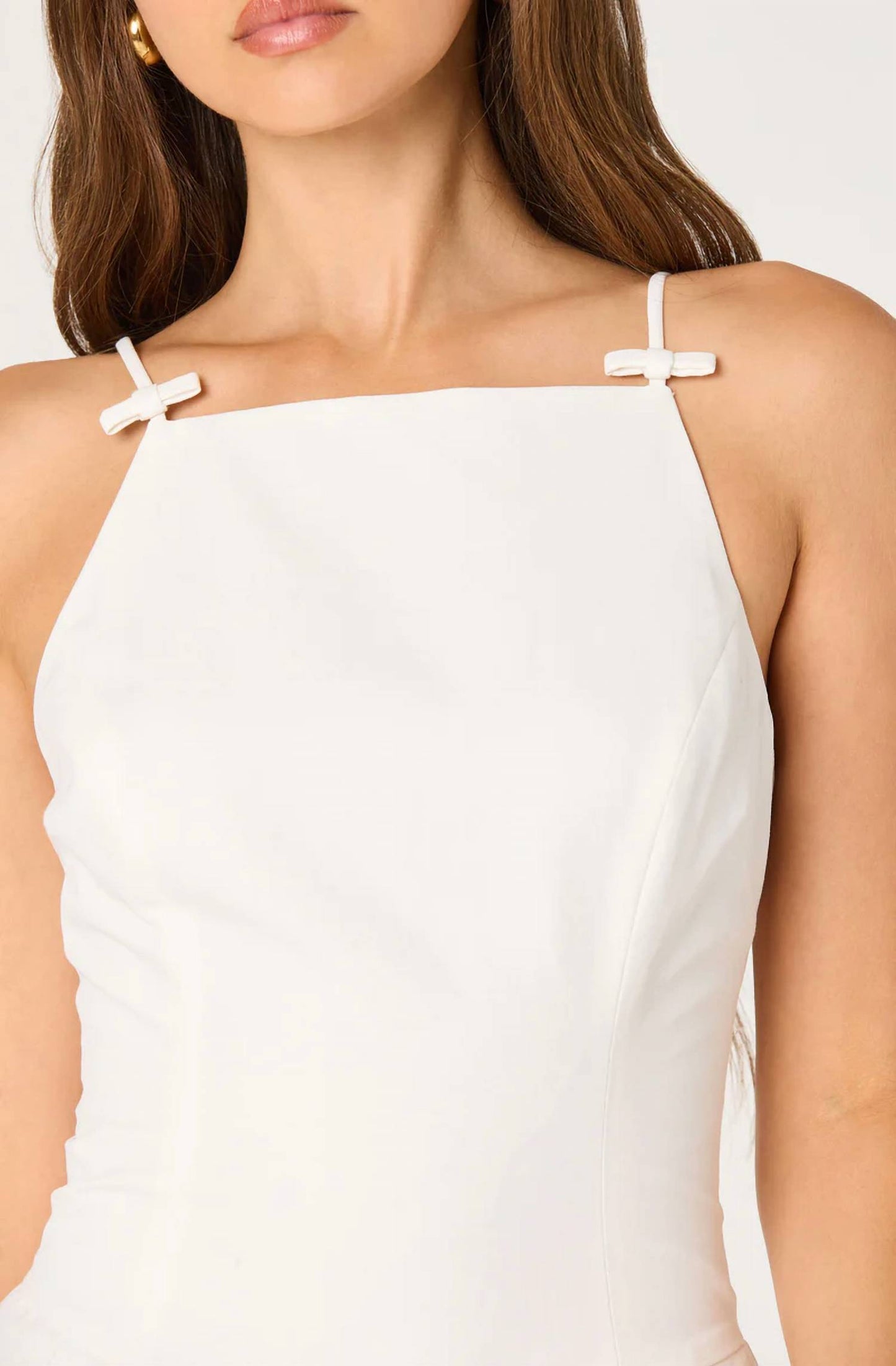 Tionna Bow Detail Bubble Mini Dress