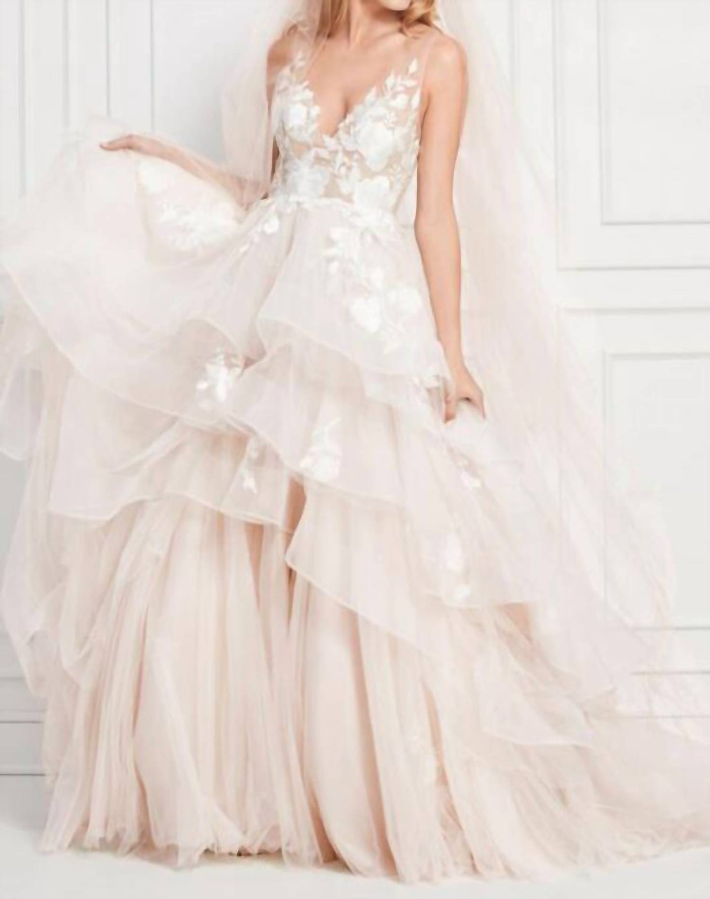 Montgomery Tiered Skirt Bridal Dress
