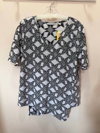 Women's Eyelash V-neck Asymmetrical Top