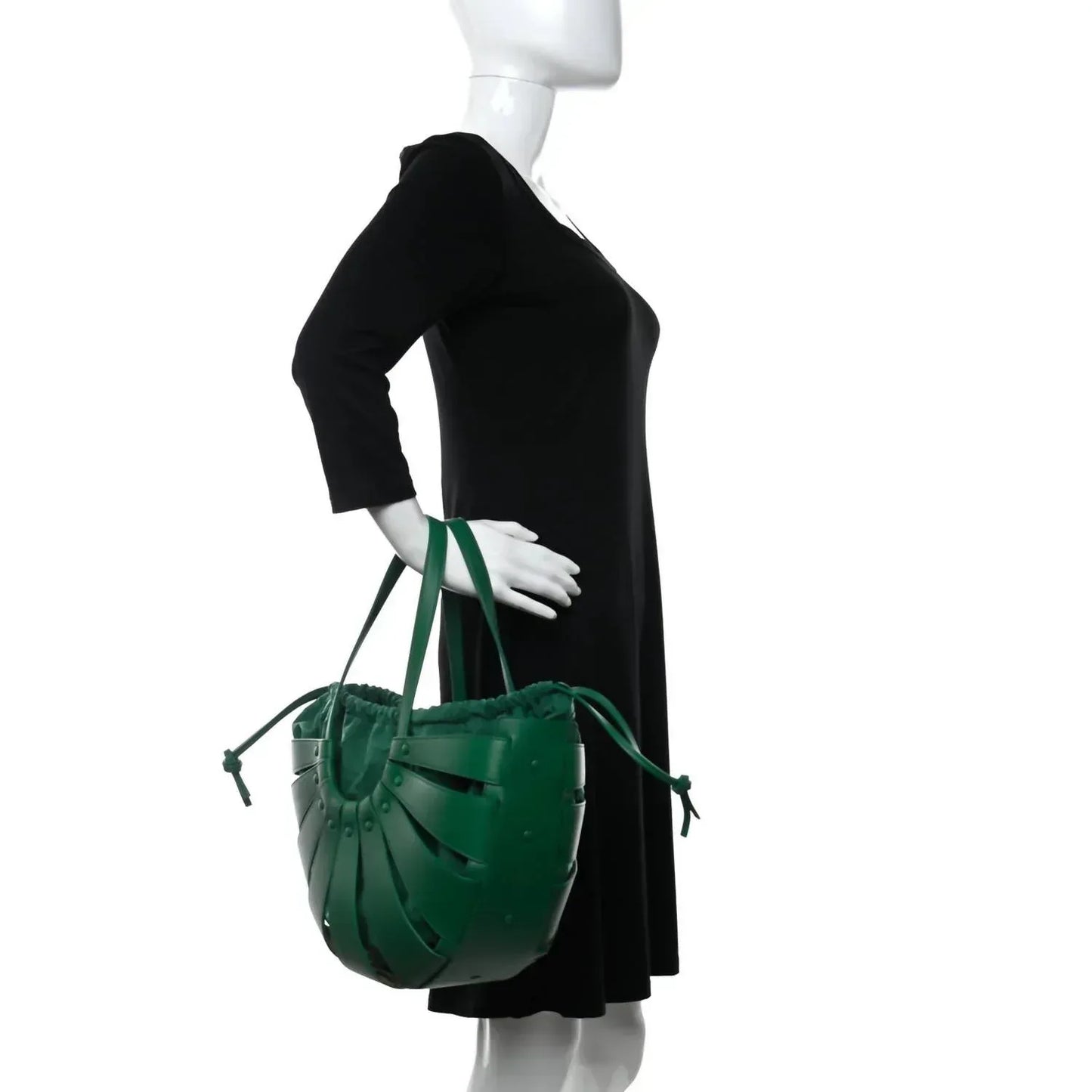 Bottega Veneta - Women's French Calfskin Shell Shoulder Bag - Rack Hunt