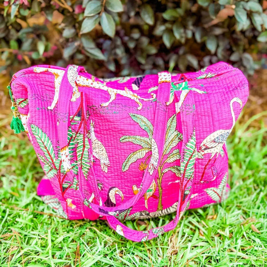 Heart of Grace - Women's Savannah Quilted Zipper Tote Bag - Rack Hunt -