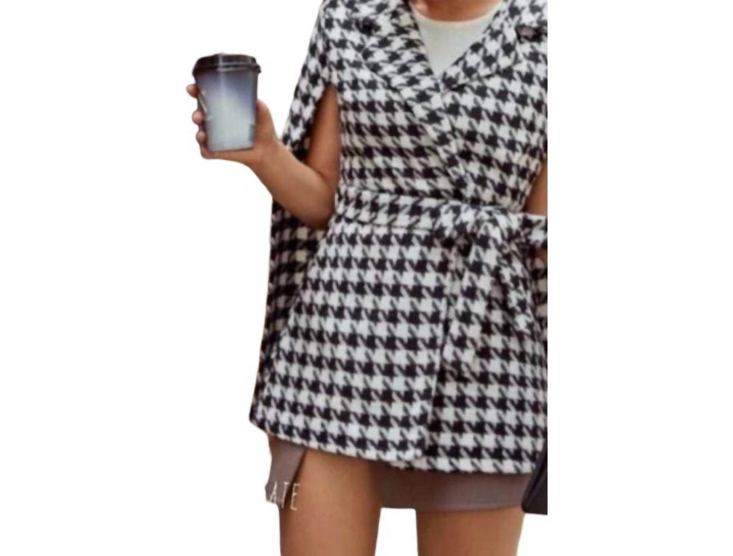 Kara and Kate - Plaid Cape Midi Coat - Rack Hunt -