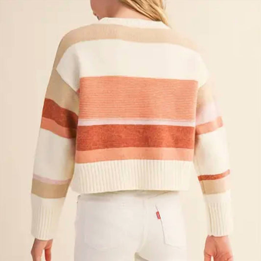 Kids Striped Cropped Sweater