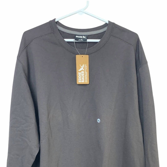 Men's Camp Fleece Crewneck Pullover Sweatshirt - Plus