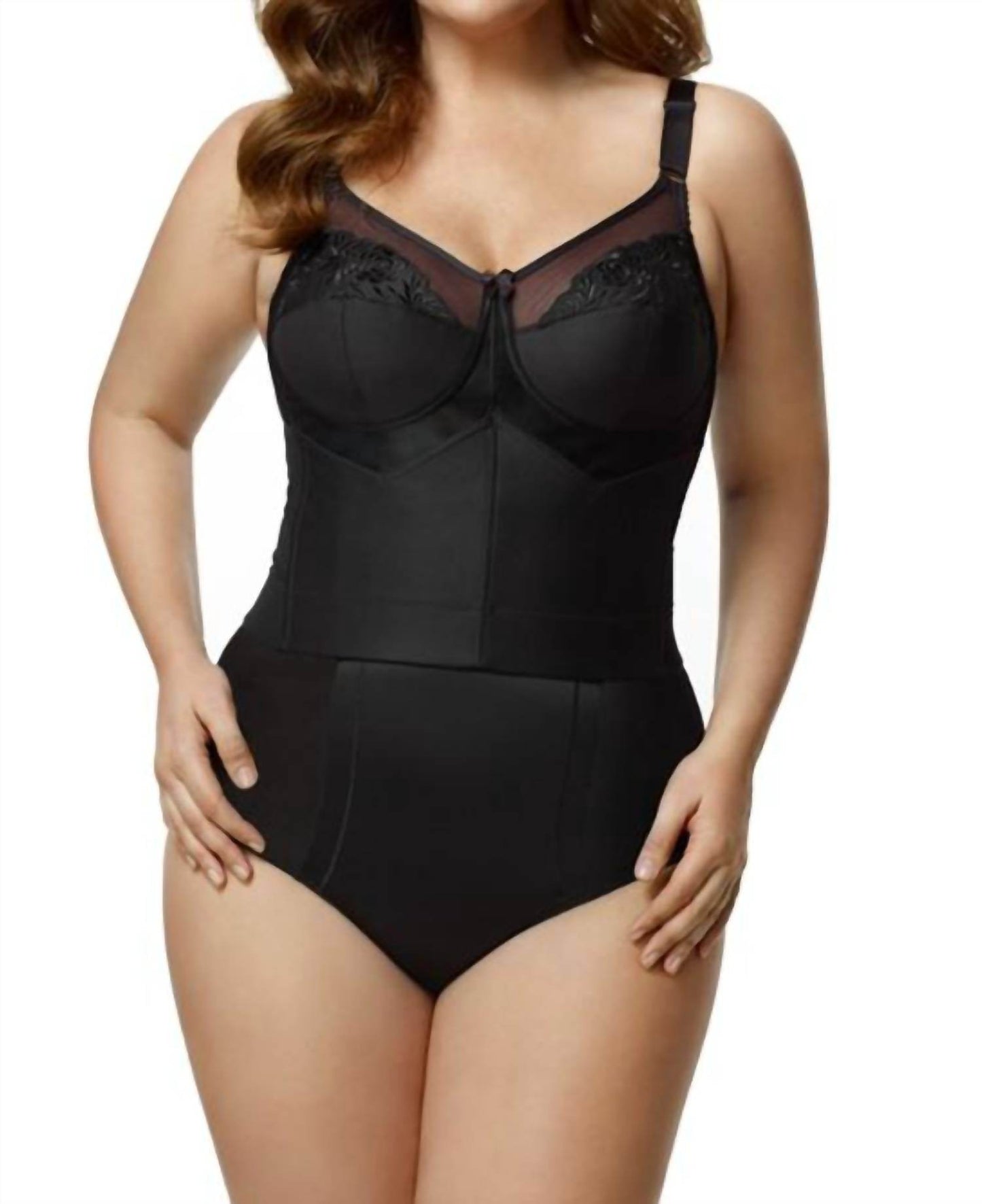 Elila - Embroidered Softcup Long Line Back Hook - Rack Hunt -