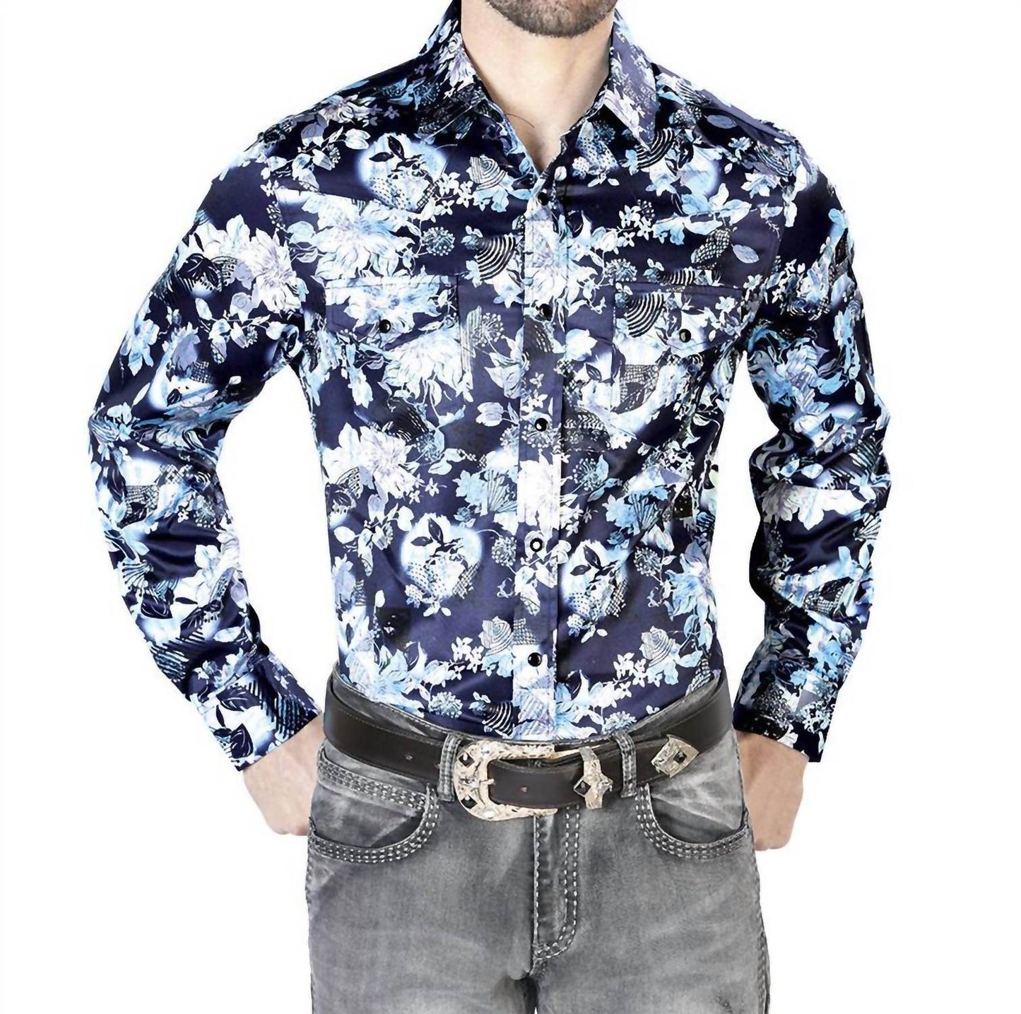 El Señor De Los Cielos - Casual Long Sleeve Shirt - Rack Hunt