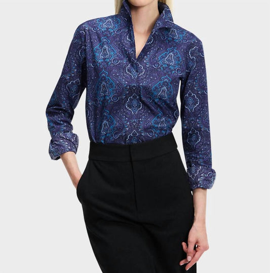 Indigo Girl Print Blouse