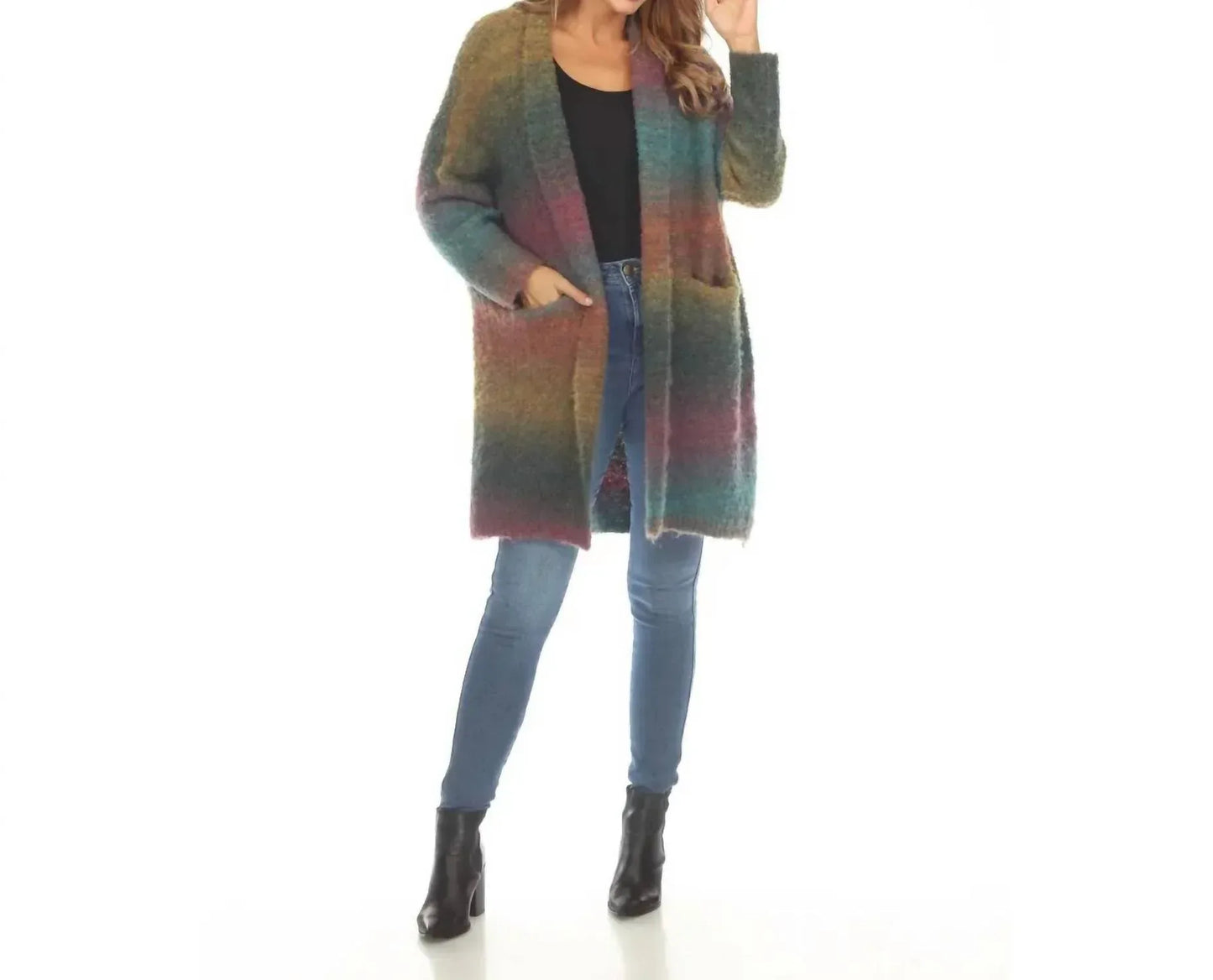 Kamana - Scarlett Super Soft Open Front Ombré Sweater - Rack Hunt