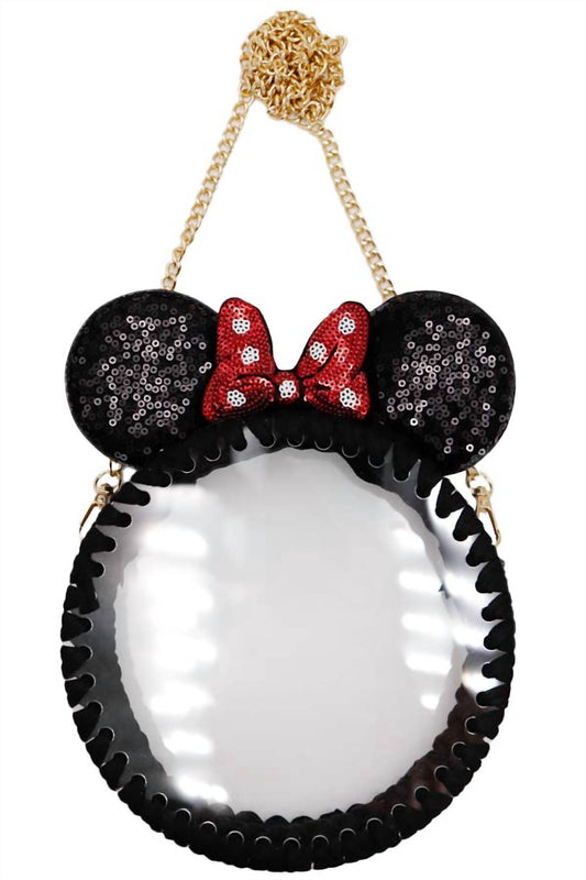 Women's Mouse Ears Clear Crossbody Bag