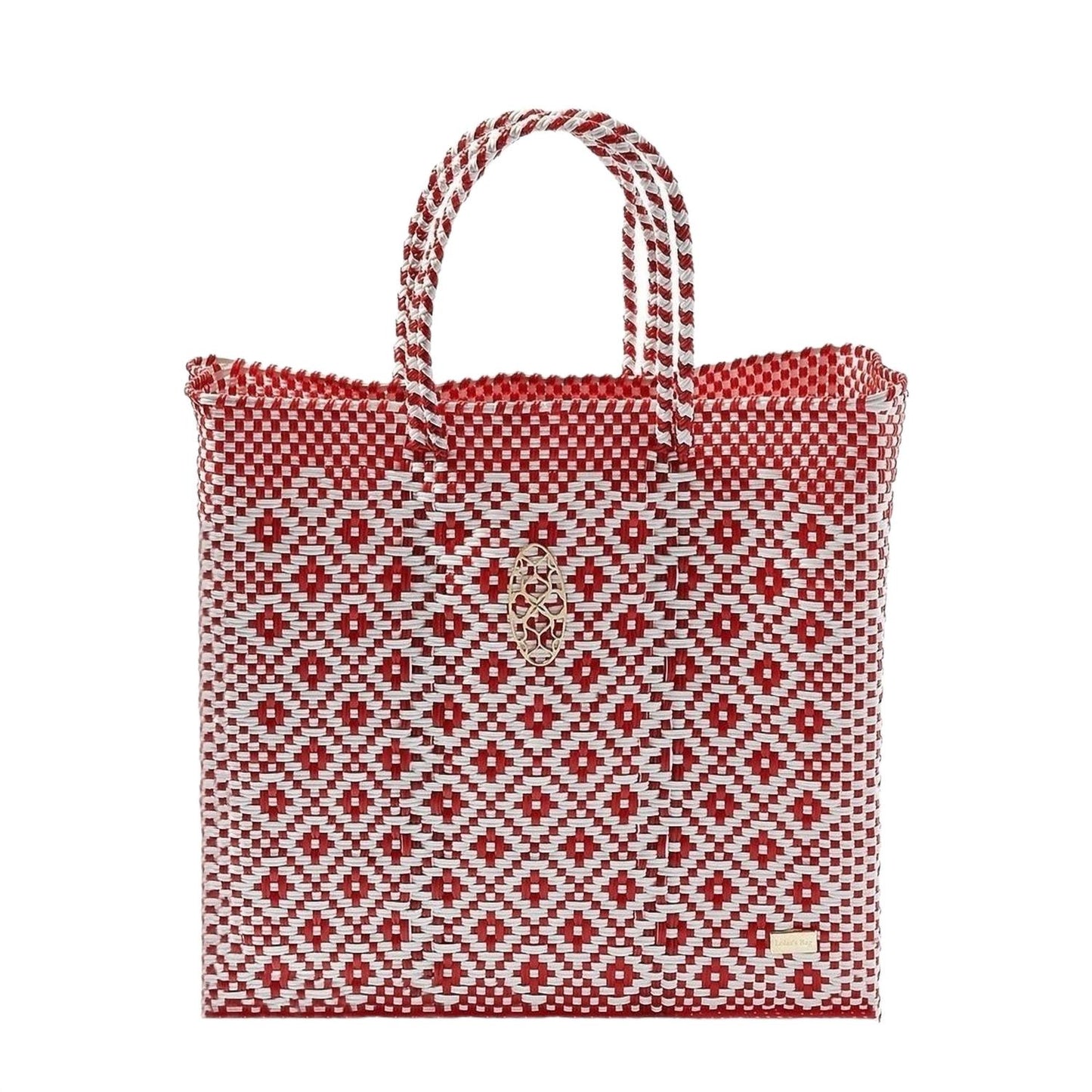 Women's Medium Handmade Aztec Shoulder Strap Tote Bag