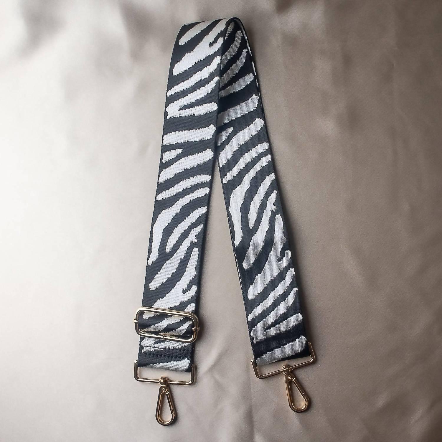 Lauren Lane - Women's Tiger Striped Detachable Adjustable Crossbody Purse Bag Strap - Rack Hunt