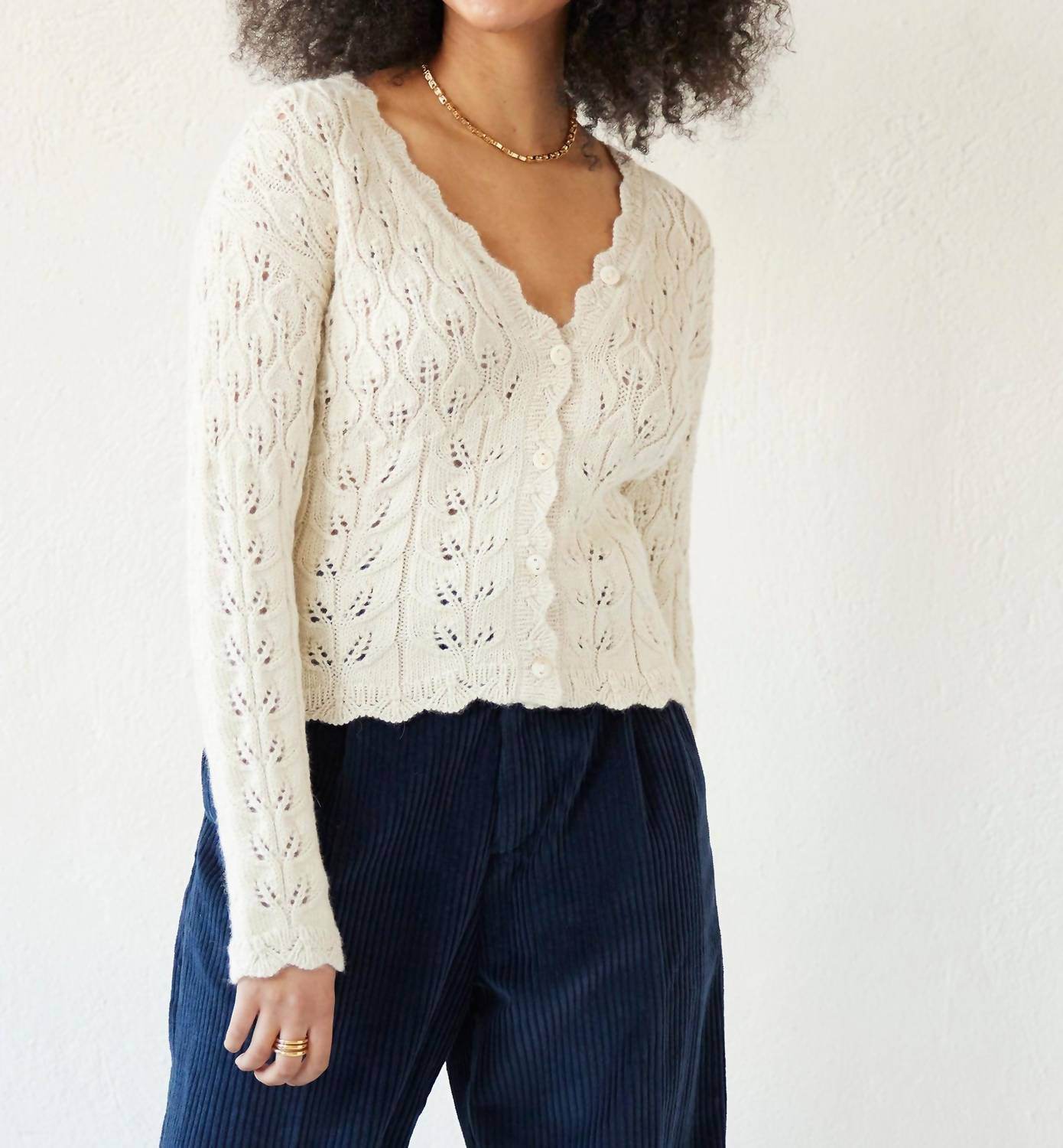 Rose Velvet - Emma V-neck Sweater - Rack Hunt -