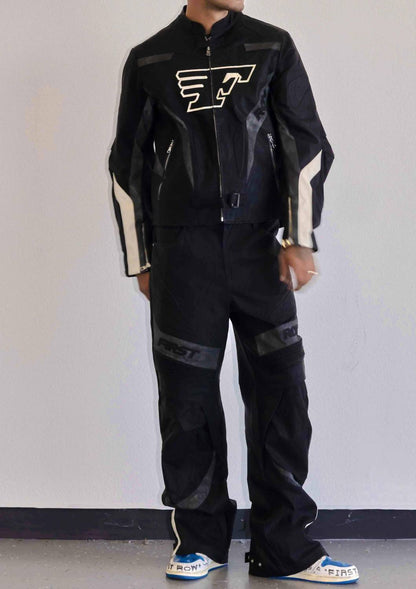 Furious Motor Racing Y2K Leather Pants