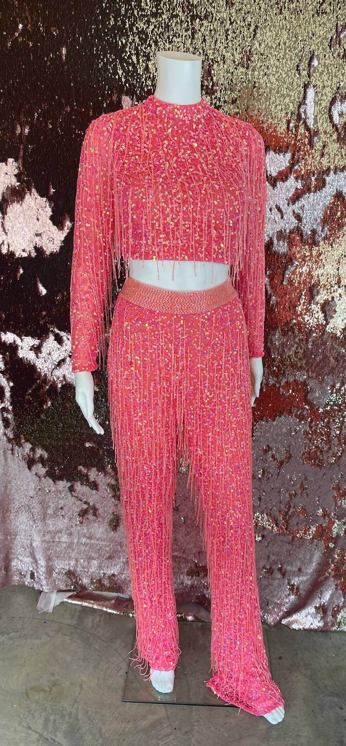 Aleta - Two-piece Sequin Jumpsuit - Rack Hunt -