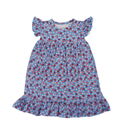Kids Ditsy Floral Ruffle Dress