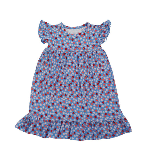 Kids Ditsy Floral Ruffle Dress