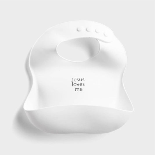 Faithworks - Silicone Bib - Jesus Loves Me - Rack Hunt -