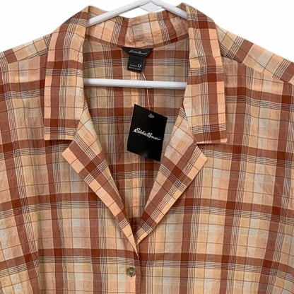 Women's Packable Button Up Camp Shirt - Plus