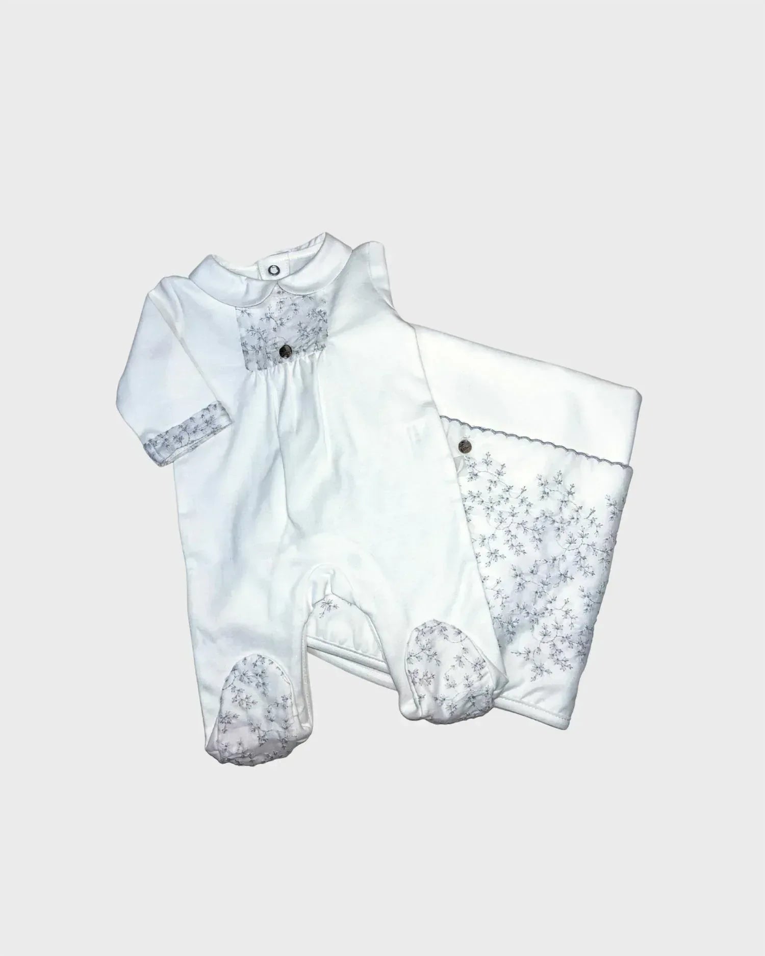 Purete - Leaf Detailed Baby Blanket - Rack Hunt
