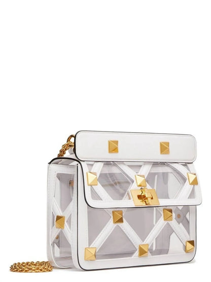Valentino - Women's Medium Roman Stud Handbag - side view - Rack Hunt