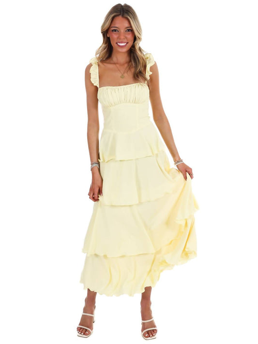 Flutter Away Ruffle Tiered Dress