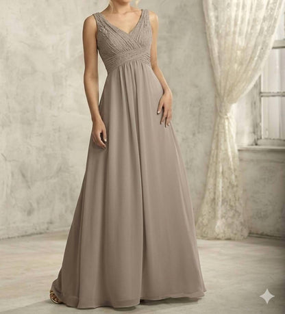 V Neck Sleeveless Maxi Dress