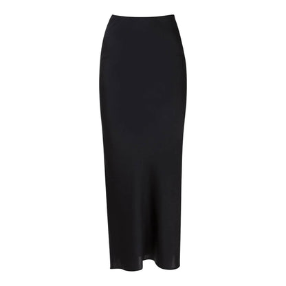Alex Silk Midi Skirt