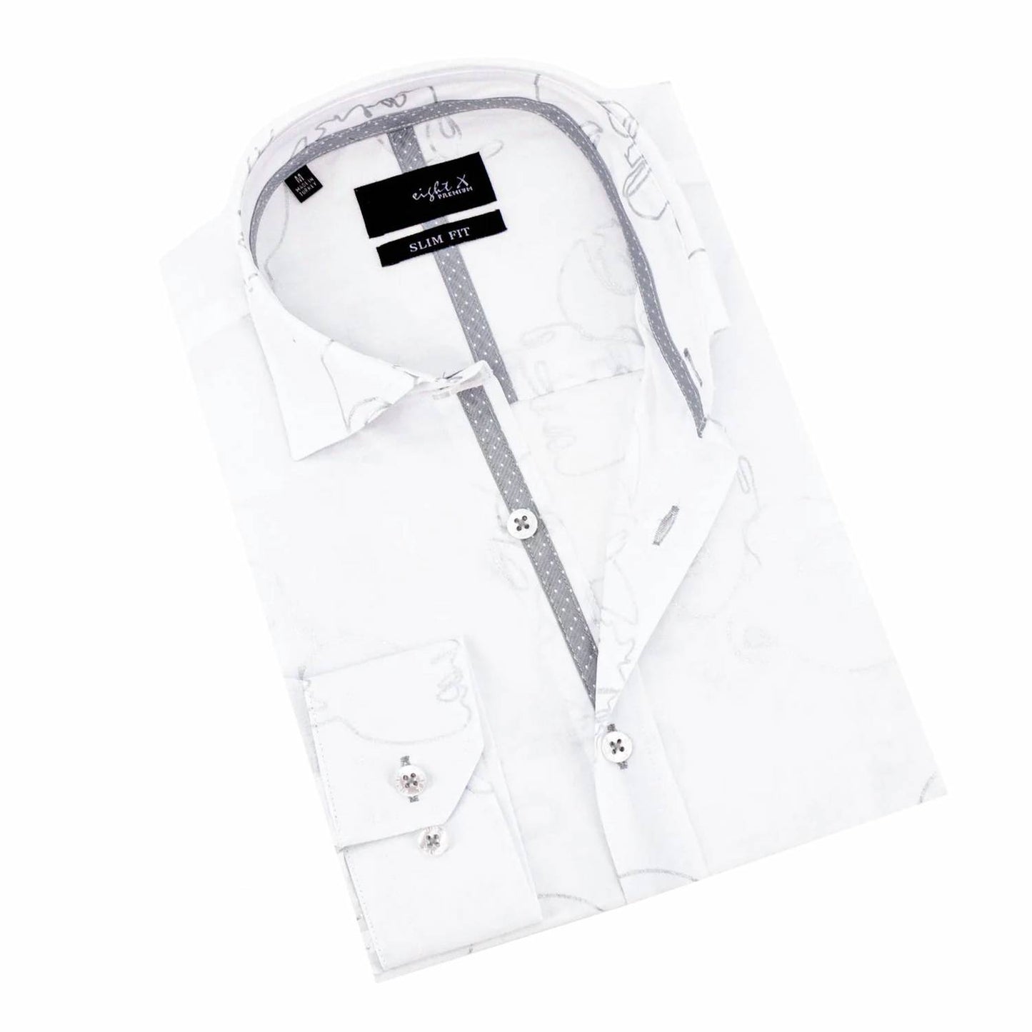 Men's Faces Button Down Shirt
