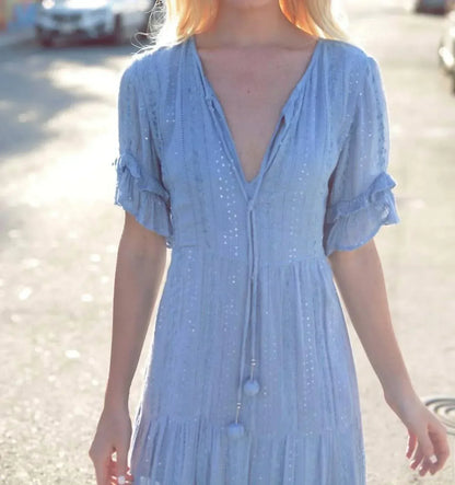 Tarifa Soul - Periwinkle Shimmer Dress - Rack Hunt