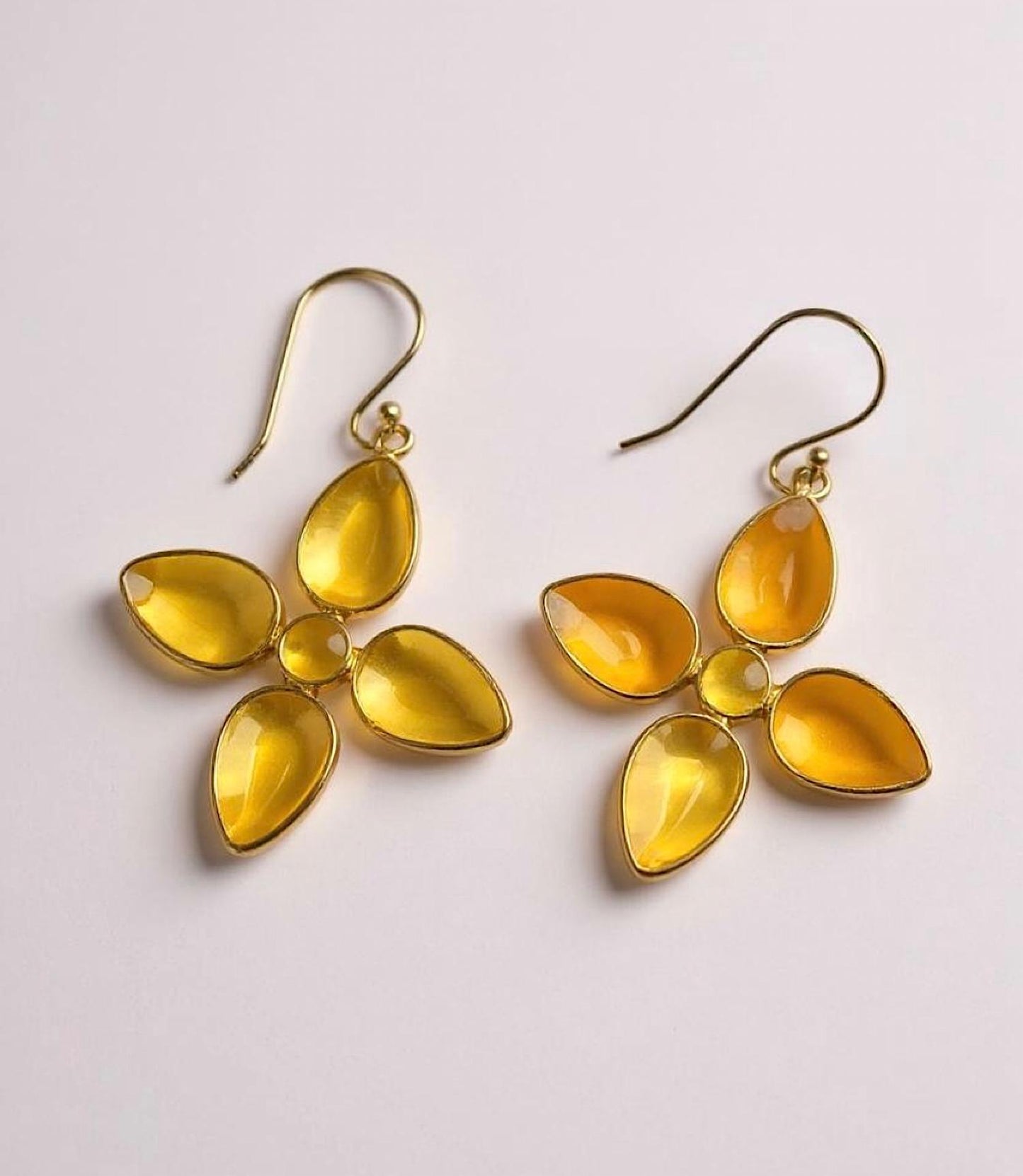 Women's Dangling Gemstone Earrings
