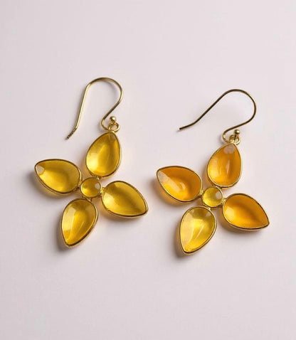 Women's Dangling Gemstone Earrings