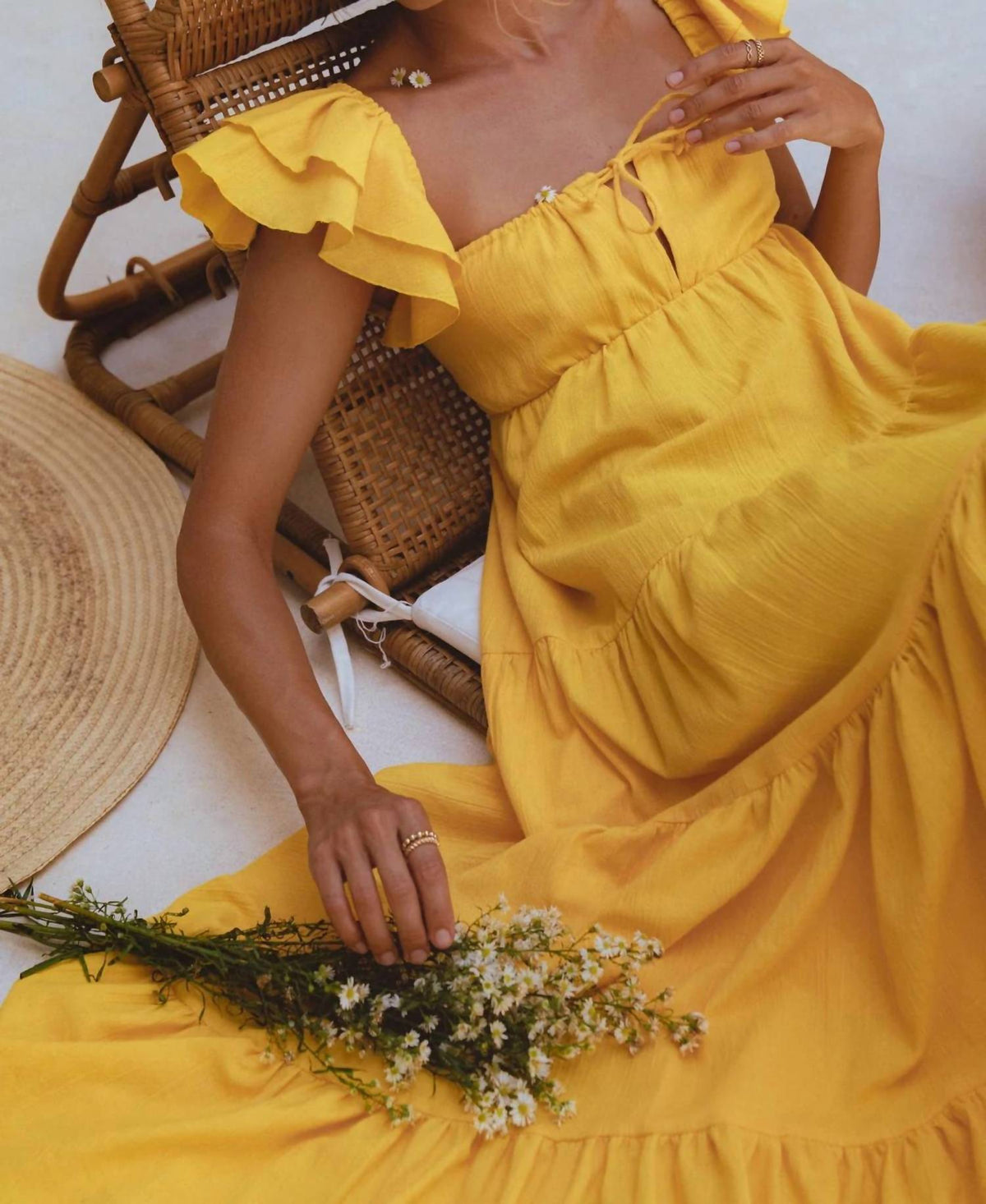 Nymph Bohemian Linen Maxi Dress