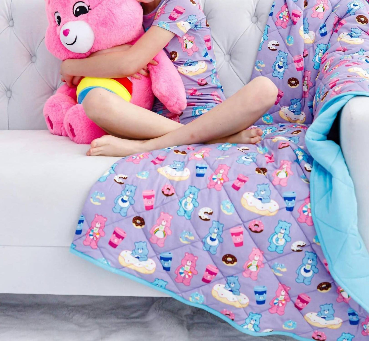 Care Bears Donuts And Coffee Toddler Birdie Quilt