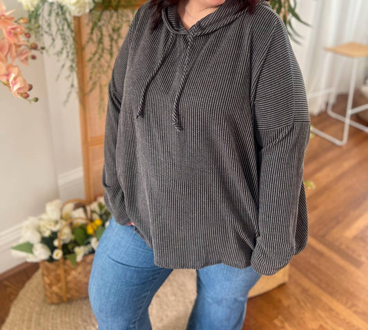 Pull-on Hooded Top
