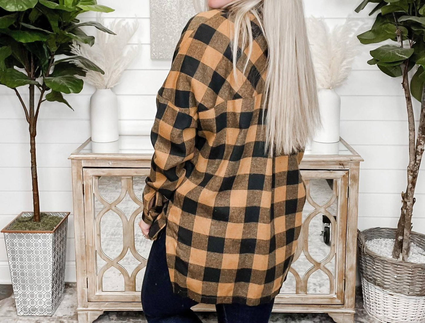 Nightly Way Flannel Plaid Shirt