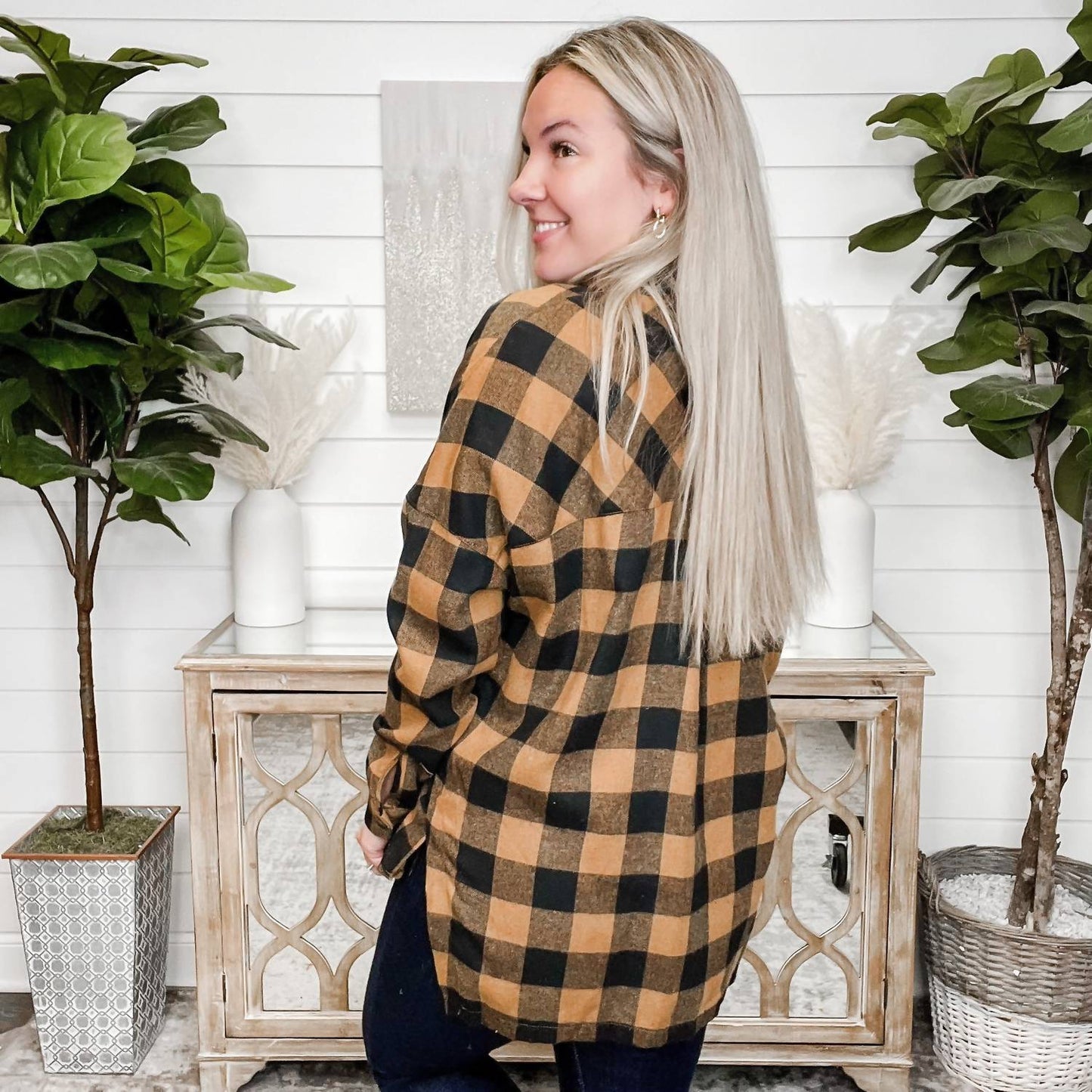 Nightly Way Flannel Plaid Shirt