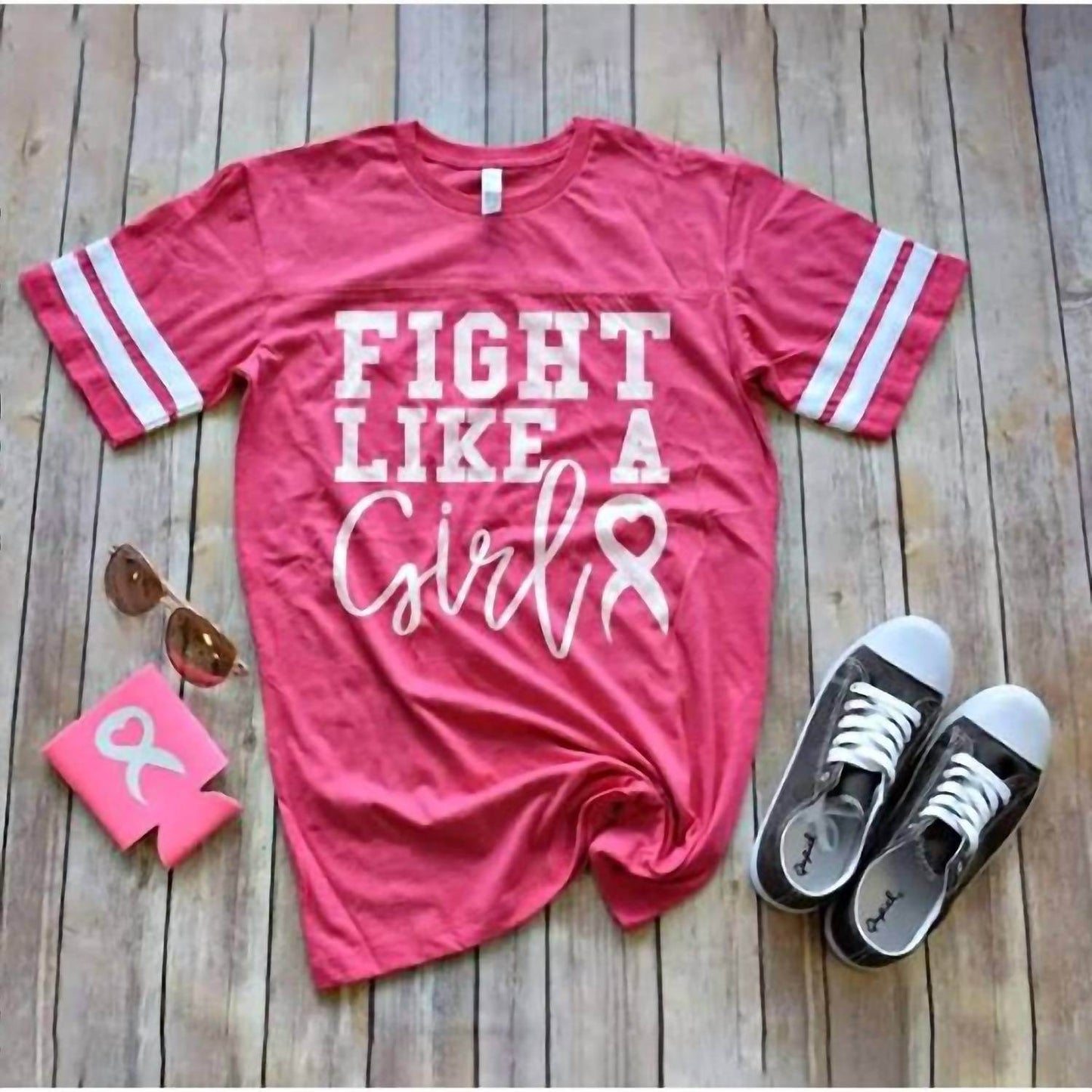 Sweet Caroline Boutique - Women's Fight Like A Girl Cancer Tee - Rack Hunt