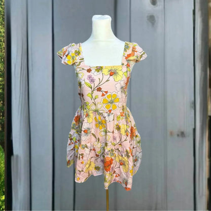 B.O.G. Collective - Floral Ruffle Mini Dress - Rack Hunt