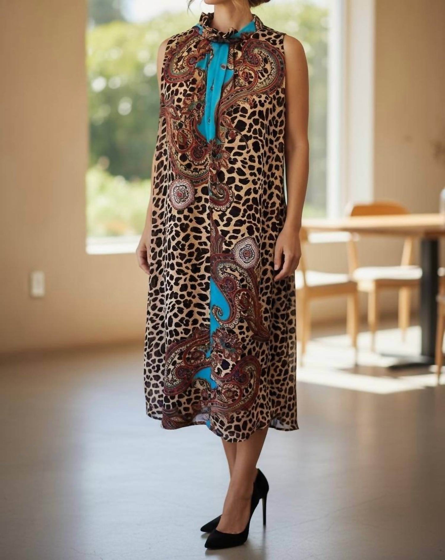 Diva USA - Print Sleeveless Maxi Dress - Rack Hunt -