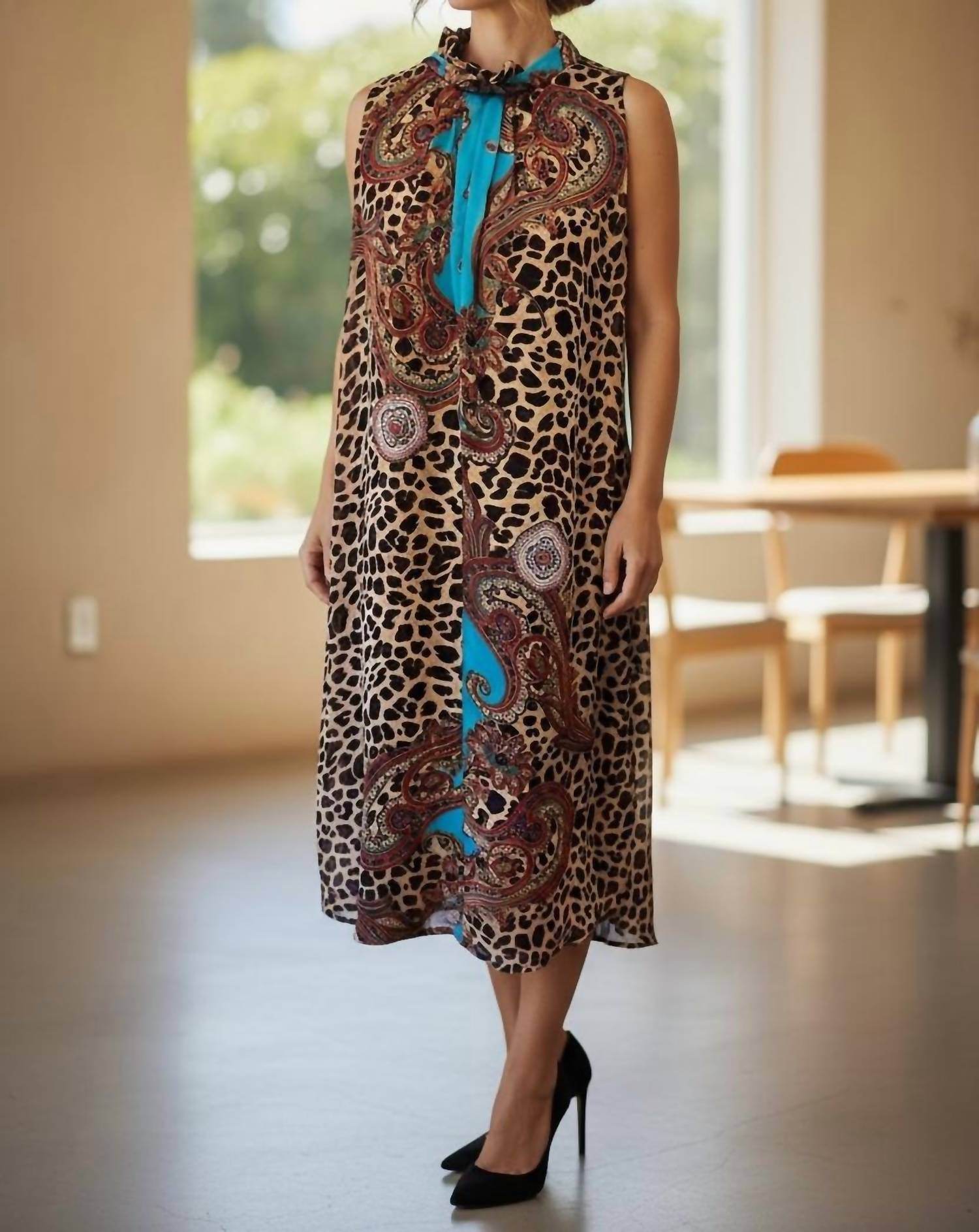 Diva USA - Print Sleeveless Maxi Dress - Rack Hunt -