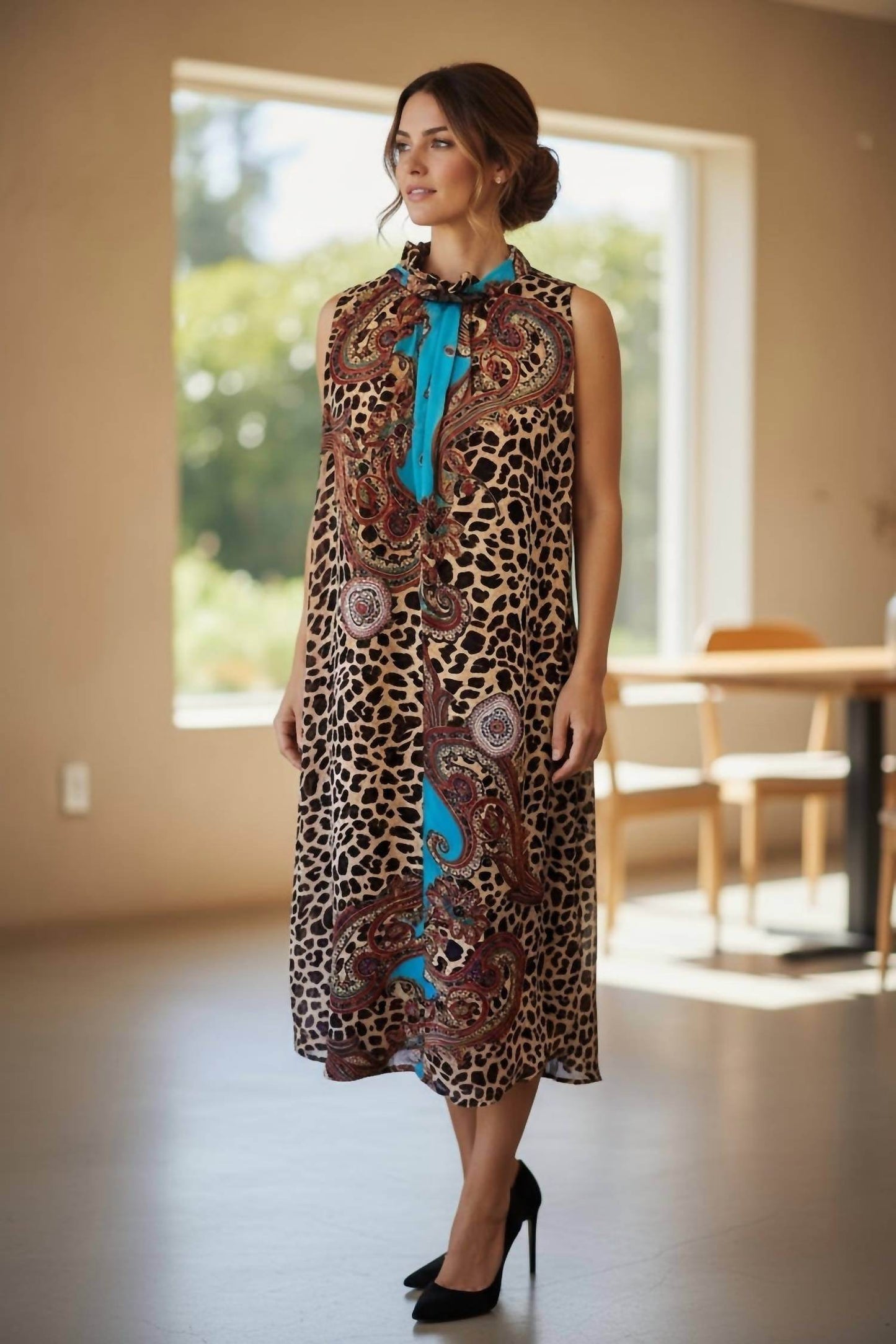 Diva USA - Print Sleeveless Maxi Dress - Rack Hunt -