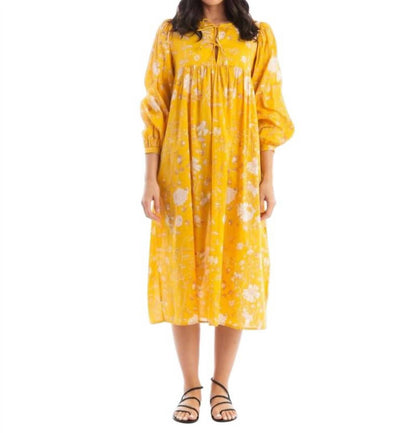 Hamsa Garden Midi Dress