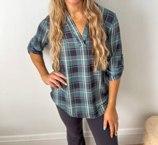 Jamie Three Quarter Sleeve Top