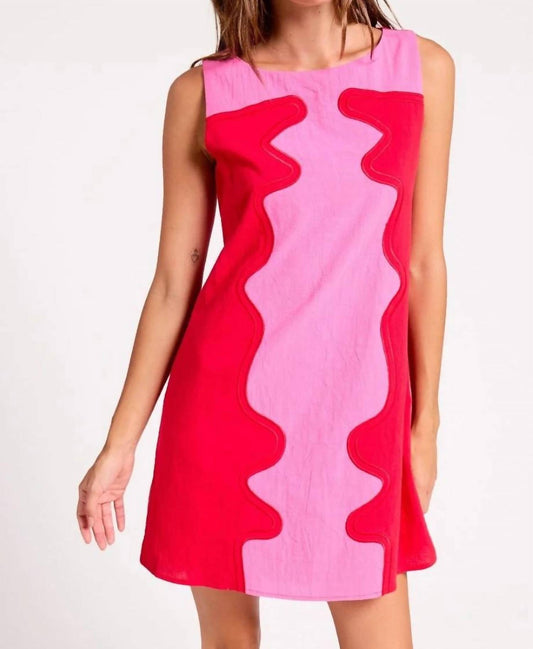 Celine Wavy Shift Dress