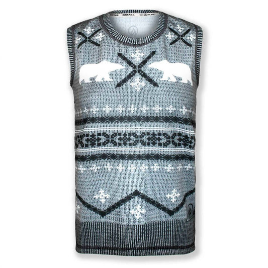 Men's Polar Bear Sleeveless Sweater Vest Tech Shirt