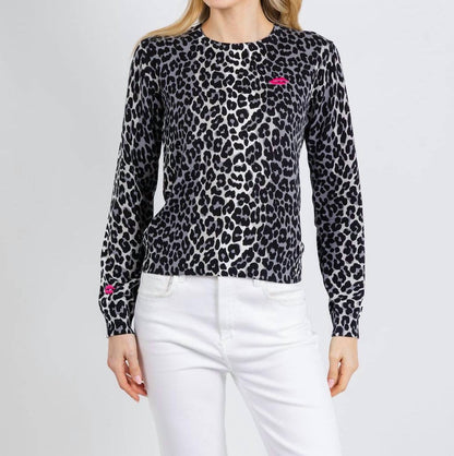 Lydia Leopard Crew Sweater